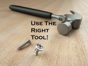 use the right tool professional development training